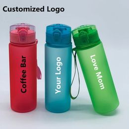 Personalise Water Bottle Portable Outdoor Sports Safety Plastic Large 540ML Drinking Cup Men Birth Gift Customised Name 240507