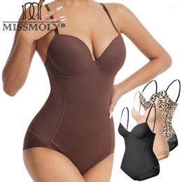 Women's Shapers Miss Moly Womens Bodysuit Shapewear Built In Bra One-piece Full Body Shaper Tummy Control BuLifter Corset Tops Waist Trainer