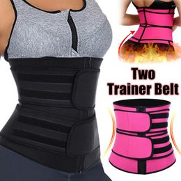 Waist Support Women Trainer Fiber Body Shaper Belt Slimming Sheath Belly Reducing Tummy Sweat Shapewear Workout Corset