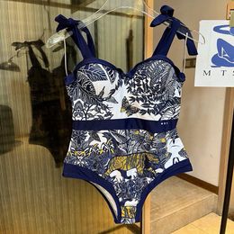 Bikini Badebekleidung G Designer Badeanzug G Blumenmuster Sommer Beach Schwimm Damen Ein Stück Badebekleidung Sexy Luxusy Badebode für Frauen