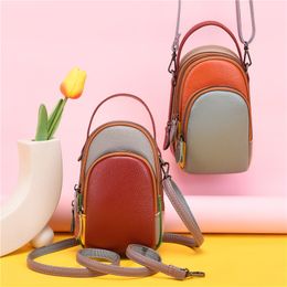 Genuine Leather Mobile Phone Bags For Women Wholesale 2023 Foreign Trade New Bags Portable Crossbody Small Bag First Layer Cowhide Shoulder