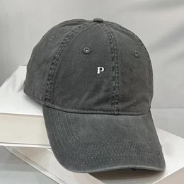 Designer Ball Cap Mens Womens Designer Washed printing Baseball Hat Adjustable Hats Triangular signature Embroidery Letter Cap