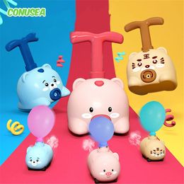 Inertial Air Balloon Power Car Toy Press Power Balloon Car Animal Cartoon Toy for Baby 2 To 4 6 Years Power Toy for Gifts 240514