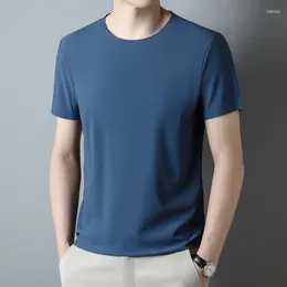 Men's T Shirts Summer Thin Quick-Drying T-shirt Comfortable Soft Breathable Stretch Solid Colour Casual Sports Short Sleeve For Men