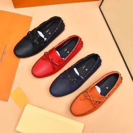 2024 Designer shoes Genuine Leather Men Casual Brand Formal Mens Loafers Moccasins Italian Breathable Slip On Male Boat Shoes Plus Size 38-46