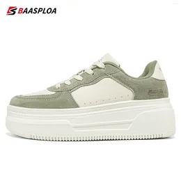 Walking Shoes 2024 Baasploa Women Pu Thick Sole Non-Slip Increase Wear Outdoor Leisure Brand