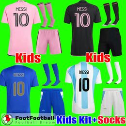 24 25 Kids Children Baby football kits MESSIS Soccer Jerseys 2024 2025 football shirts kit set with socks