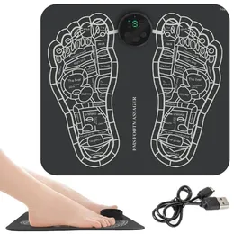 Pillow Electric Ems Foot Pad For Circulation Portable And Comfortable With Adjustable Intensity Levels