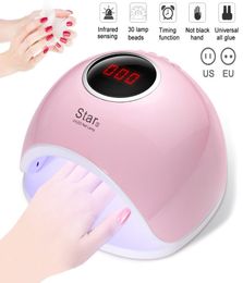 New Arrival 72W 33 LEDs Nail Dryer Light Smart Sensing UV Gel Nails Polish Lamp Curing Manicure Machine7303208