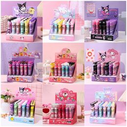 36pcs/box 10colors Cartoon Cute Little Girl Press Neutral Pen High Appearance Press Pen Student Stationery Girl Heart Gifts