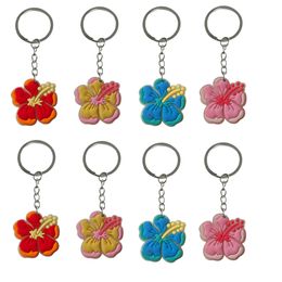 Jewellery Fluorescent Pentapetal Flower Keychain Key Chain For Party Favours Gift Goodie Bag Stuffers Supplies Keyring Classroom School D Otcob