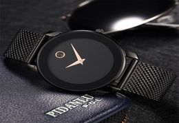 MISSFOX 40MM Minimalist Women 58mm Ultra Thin Case Steel Mesh Dw Classic Waterproof Gold Analogue Ladies Quartz Watch 2012185844785