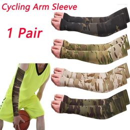 Knee Pads 1 Pair Sports Arm Cover Breathable UV Protection Running Sleeves Quick Dry Basketball Elbow Pad Fitness Armguards