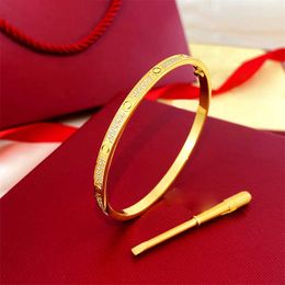 Global Fashion Luxury Jewelry bracelet charm Gold Full Sky Star Bracelet Light with Original logo cartter