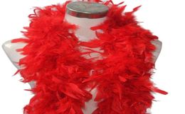 Scarves 2021 Luxury Women Cashmere Scarf Solid Colour Fashion Dress Feather Boa Burlesque Showgirl Hen Night Festival Ornamental Sc4253559