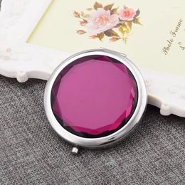 Party Favor 200pcs Wedding Personalized LOGO Crystal Compact Mirror Portable Make-up Brithday Gift