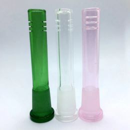 Latest Colorful Glass Smoking Bong Down Stem Portable 14MM Female 18MM Male Filter Bowl Container Waterpipe Hookah DownStem Holder ZZ