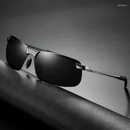 Sunglasses Fashion Men Polarised Male Pochromic Sun Glasses Men's Day Night Vision Driver Eyewear Shades UV400