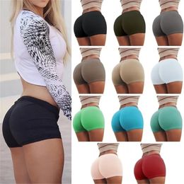 2024 Summer Shorts Workout Sportwear Women High Waist Hip Lifting Stretch Gym Bottoms Boxer Femme 240508