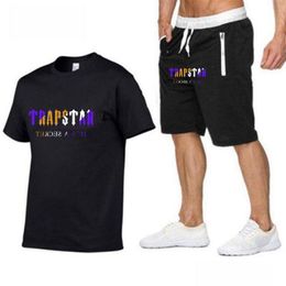 Sportswear Fashion Designer Mens Tracksuits Summer Shirt 2022 Trapstar Printed Clothing Men Brand Tee Cotton Short Sleeve T-Shirt Sho Dh92N