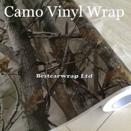 Stickers Realtree Ambush military Camo Vinyl Wrap For Car Wrap Styling With Air Release Mossy oak Tree Leaf Camouflage Sticker size 1.52 x