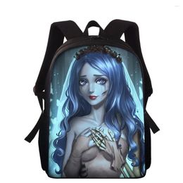 Backpack ELVISWORDS Women Men Gothic Dark Art Cartoon Girls Print Knapsack Customise School Bags For Boys Bookbag Mochila