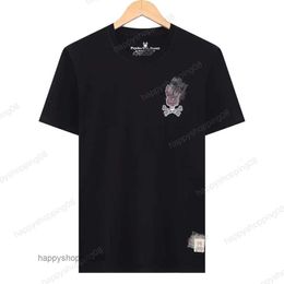 Psyco Bunny Rabbits Summer Designer T Shirt Mens Womens Skeleton Rabbit Style Men Tshirt Brand Psyco Bunny Short Sleeve Psyco Shirts 870 6035