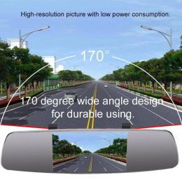 Sensors ZYD439E 4.3 Inch Car MP5 Rear View Mirror Monitor HD Auto Parking Monitor Night Vision Backup Parking Assistance Camera