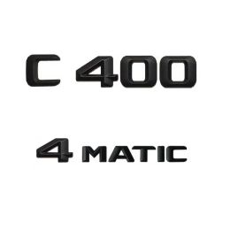 Stickers Black Number Letters Car Trunk Emblem Sticker for Mercedes Benz C Class C400