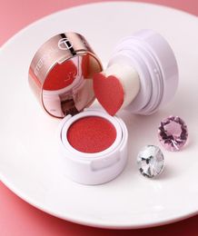 Blush OTWOO Make Up Waterproof Long Lasting Air Cushion Seal Cream Pigment Heart Blusher Palette Peach Color5013090