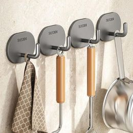 Hooks Stainless Steel Self Adhesive Wall Hook Kitchen Bathroom Key Bag Coat Hanger Storage Hanging Holder Rack
