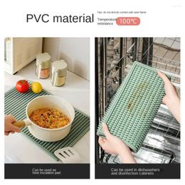 Table Mats Silicon Draining Mat Non-slip Fantasy Style Drying Foldable Washable Dish Pad Kitchen
