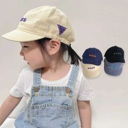 Caps Hats Children Baseball Hats Korean Ins Kids Boys Girls Sun Hats Spring Summer Fashion Letter Casual Toddler Peaked Caps Y240517