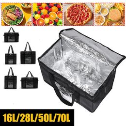 Large Capacity Cooler Bag Portable Zipper Thermal Lunch Bags Insulated Freezer Camping Picnic Tin Foil Food 240509