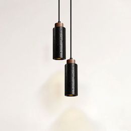 New Black Hole Stone Bedside Small Pendent Lamp Modern Minimalist Creative Room Nordic Art Minimalist Restaurant Led Chandelier