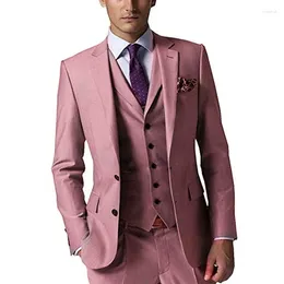 Men's Suits Suit 3 Pieces Business Casual Korean Version Slim Fitting For Professional Attire Wedding Dress Jacket Vest With Pants