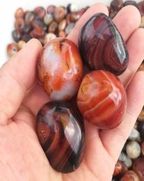Holiday gift 5pcs Beautiful Natural Sardonyx Tumbled Stones And Minerals Palm Agate Gemstones Healing Crystals For Home Decoration6026168