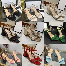 2023 Luxury High Heeled Sandals Designer Platform Shoes Leather Women Summer Beach Wedding Shoe Sexy Heels Suede Metal Belt Buckle Thick ggitys VGSP