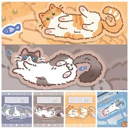 Pads Wrist Rests Desktop mat cute cat waterproof cat cartoon cat large game accessories anti slip Kawaii cat J240510