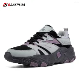 Walking Shoes Baasploa Women Mesh Casual Surface Breathable Sports Light Comfortable Non-Slip Outdoor Tennis