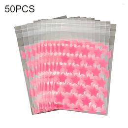 Gift Wrap 100/pcs Transparent PE Star Jewellery Self-adhesive Bag Candy Card Holder Po Animation Peripheral Storage