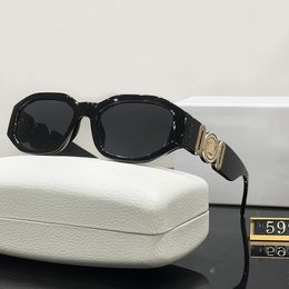 Designer Sunglasses Women's and Men's Cat Eye Sunglasses Elliptical Lens Plastic Frame UV Protective Lens Street Personalized