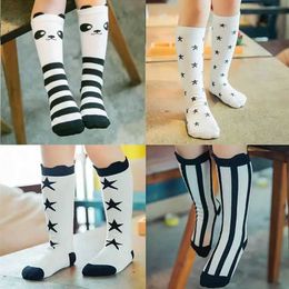 Kids Socks Baby boys and girls knee high socks cotton fox animal long socks childrens 0-6 years warm leg warm leg childrens socks striped spring/autumnL2405