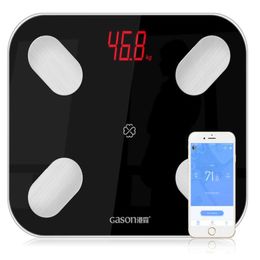 GASON S4 Body Fat Scale Floor Scientific Smart Electronic LED Digital Weight Bathroom Balance Bluetooth APP Android or IOS5547307
