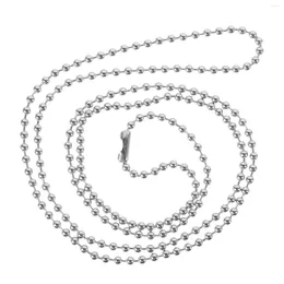 Dog Collars Beads Chain Tag Chains Crafts Beaded For DIY Necklace Metal Ball Stainless Steel Man