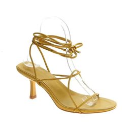 PU Sandals High Heels Women Summer Shoes Sexy Gladiator Ankle Strappy Open Toed White Party Dress Pumps Shoes358 5302 358