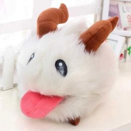 Stuffed Plush Animals 25cm Hot LOL Poro Plush Toy Poro Doll Legal Edition High Quality Super Cute Soft Tall Figure Childrens Toy Gift B240515