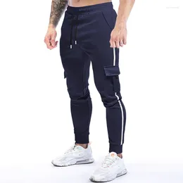 Men's Pants 2024 Fashion Gyms Pure Colour Joggers Fiess Casual Long Men Workout Skinny Sweatpants Jogger Tracksuit Trousers