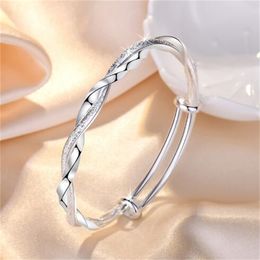 New Mobius Ring Bracelet for Women with Unique Design, Fashionable Twisted Weaving Bracelet AB294