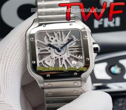 version TWF 0015 033 Skeleton Dial Swiss 4S20 modify Quartz Movement 0018 Mens Watch 316L Steel Case Bracelet Watches 0007 do5971917